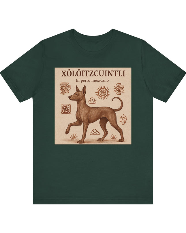 "Xoloitzcuintli - el perro mexicano" Unisex Jersey Short Sleeve Tee