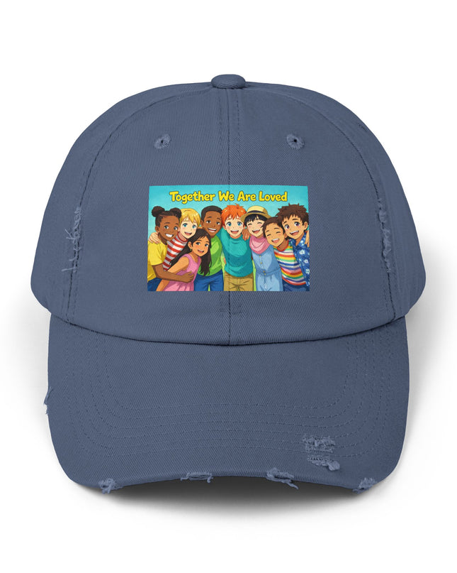 "Together We Are Loved" Unisex Distressed Cap