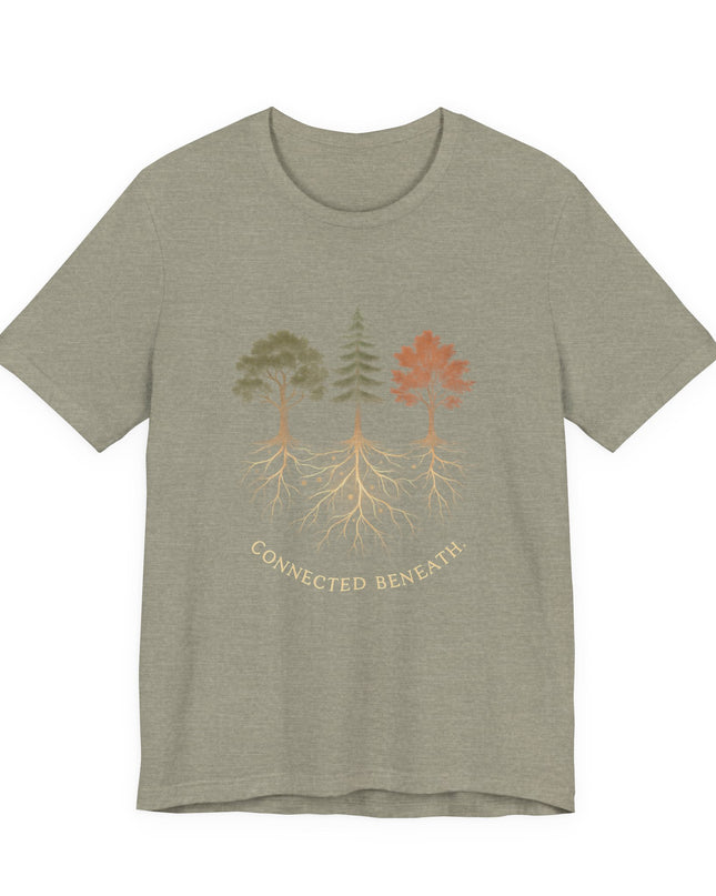 "Connected Beneath" Unisex Jersey Short Sleeve Tee