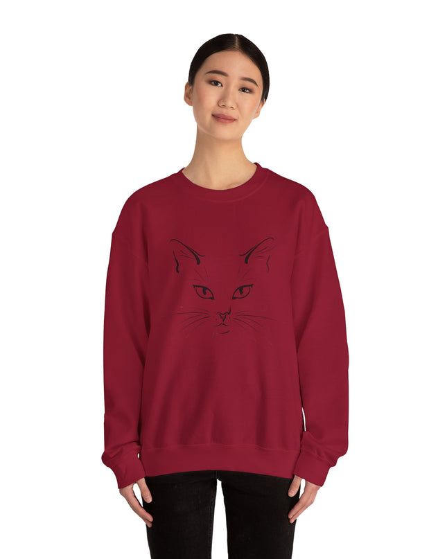 "Cat Face Sketch" Unisex Adult Sweatshirt