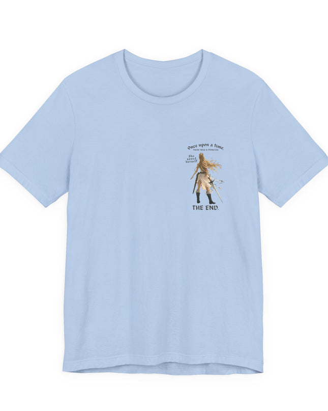 "She Saved Herself" (ink both sides) Unisex Jersey Short Sleeve Tee