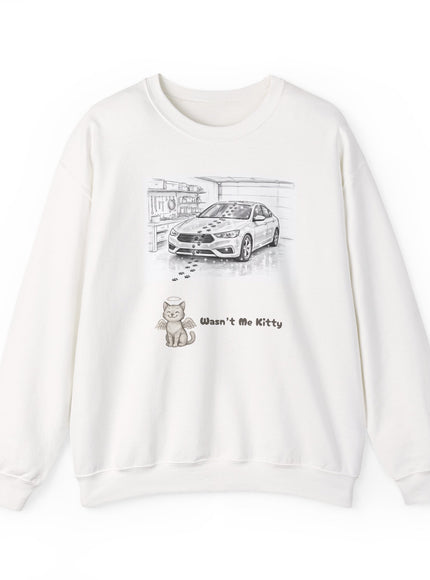 "Wasn't Me Kitty –Garage" Unisex Heavy Blend™ Crewneck Sweatshirt
