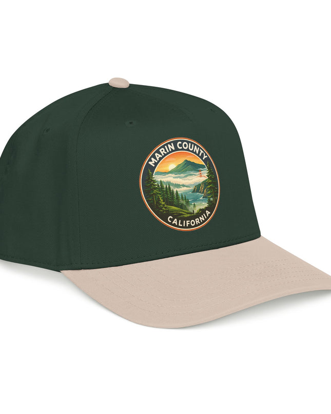 "Marin County, Above the Fog" Mid Profile Baseball Cap