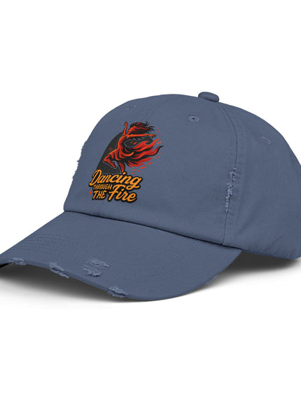 "Dancing Through the Fire" Unisex Distressed Cap