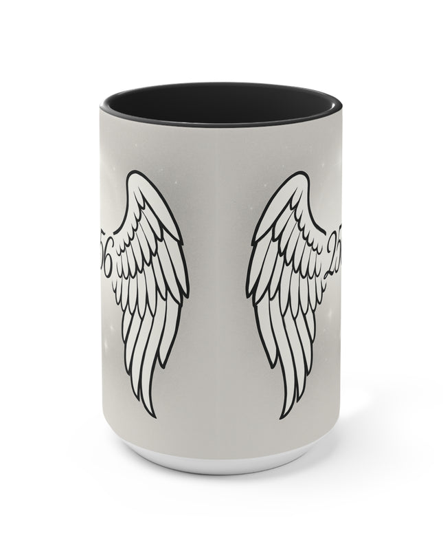 "Celestial Angel Wings 256" Accent Mug