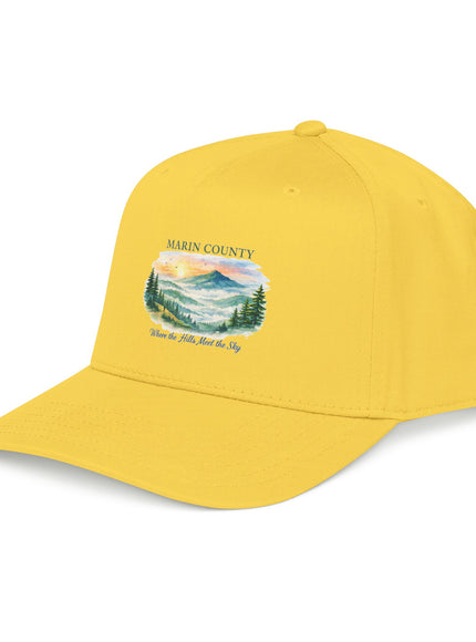 "Marin County, Where the Hills Meet the Sky" Mid Profile Baseball Cap