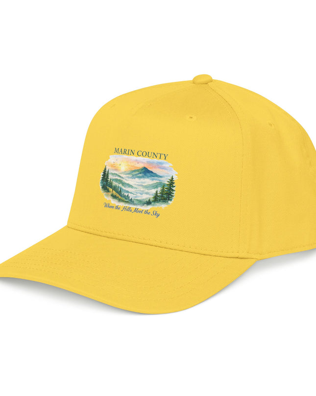"Marin County, Where the Hills Meet the Sky" Mid Profile Baseball Cap