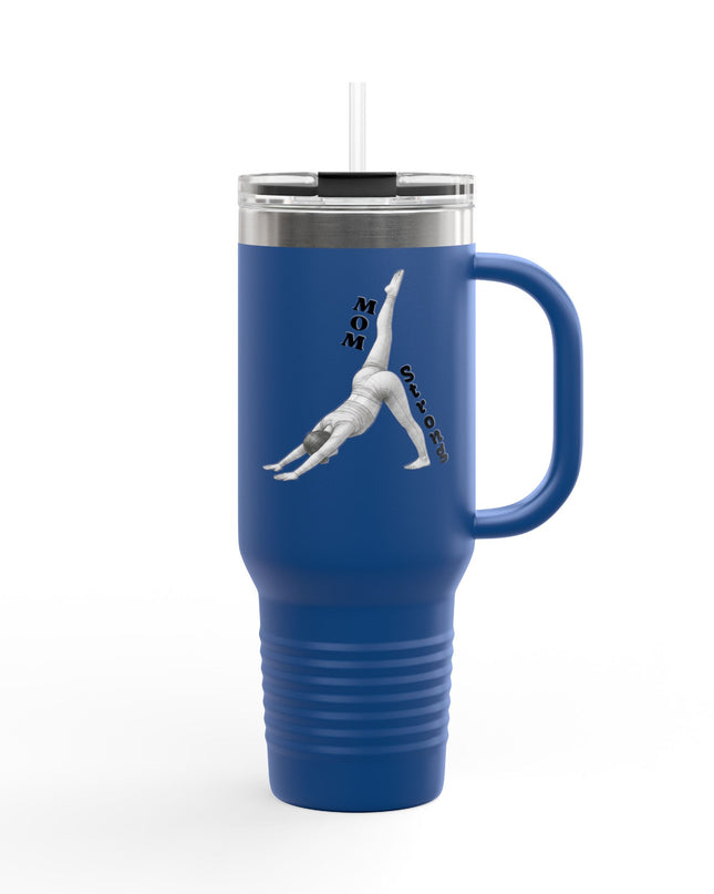 "Mom Strong Pilates" Insulated Travel Mug, 40oz