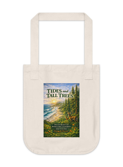 "Tides and Tall Trees" Organic Canvas Tote Bag