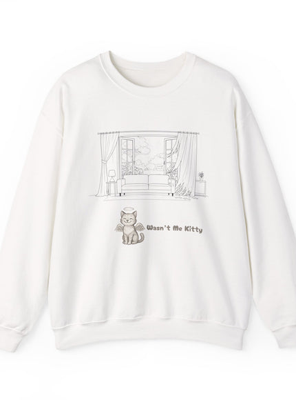 "Wasn't Me Kitty – Curtains" Unisex Adult Sweatshirt