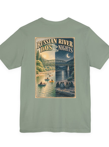 "Russian River Days, Russian River Nights" Unisex Jersey Short Sleeve Tee