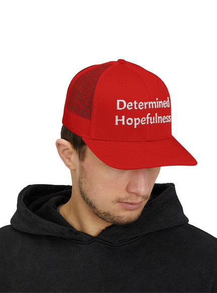 "Determined Helpfulness" Snapback Trucker Cap
