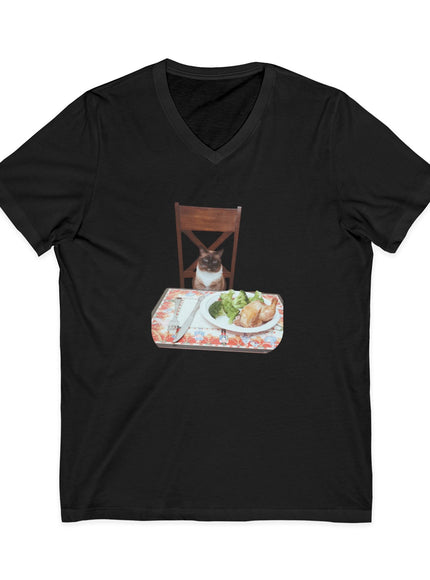 "Mr. Bids" Unisex Jersey Short Sleeve V-Neck Tee