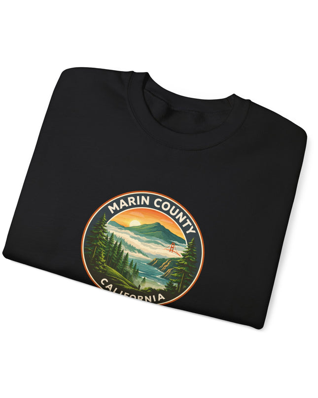 "Marin County, Above the Fog" Unisex Heavy Blend Crewneck Sweatshirt
