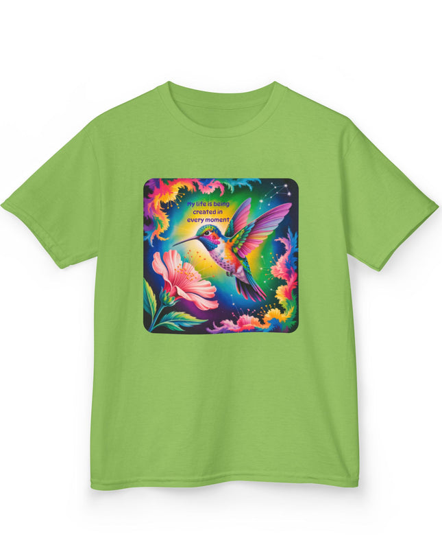 "My Life is Being Created in Every Moment" Kids Heavy Cotton Tee