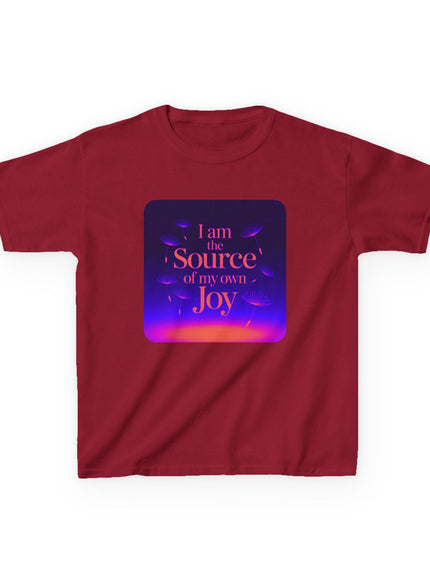 "I Am the Source of my Own Joy" Kids Heavy Cotton Tee
