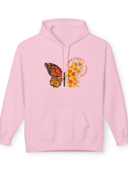 "Butterflies and Poppies Marin County, California" Unisex Midweight Softstyle Fleece Hoodie