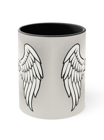 "Celestial Angel Wings 256" Accent Mug