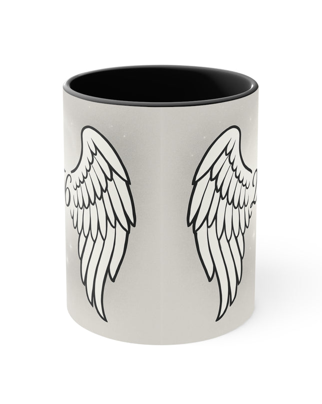 "Celestial Angel Wings 256" Accent Mug
