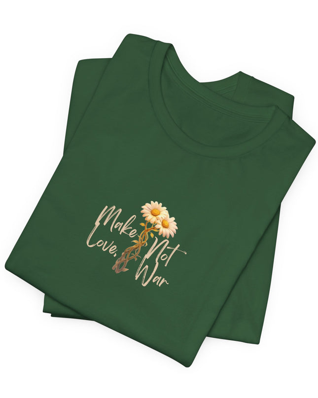 "Make Love, Not War" Unisex Jersey Short Sleeve Tee