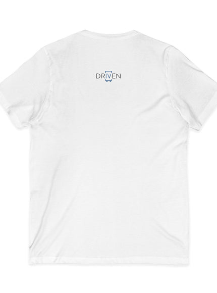"Driven" Unisex Jersey Short Sleeve V-Neck Tee