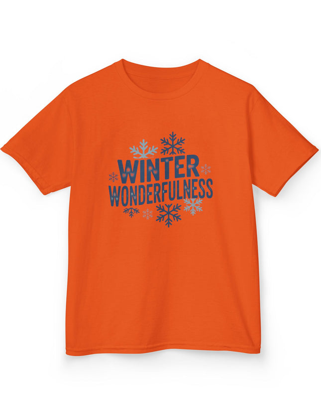 "Winter Wonderfulness" Kids Heavy Cotton Tee