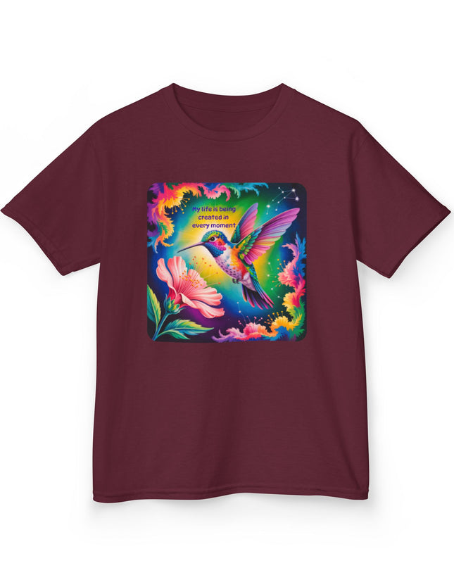 "My Life is Being Created in Every Moment" Kids Heavy Cotton Tee