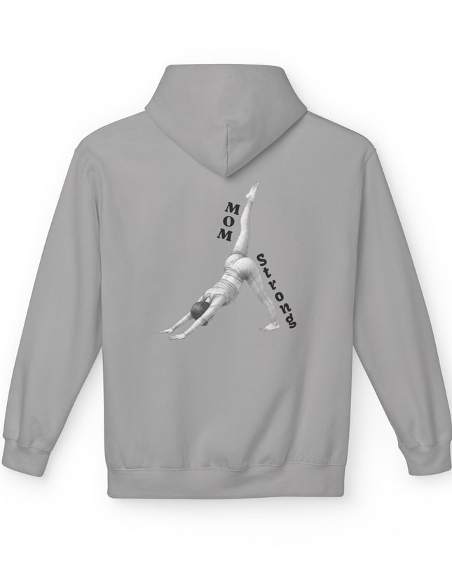 "Mom Strong Pilates" (Darker ink on both sides) Unisex Midweight Softstyle Fleece Hoodie