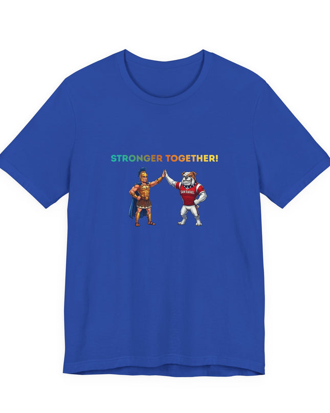 "Stronger Together SR and TL Mascots" Unisex Jersey Short Sleeve Tee