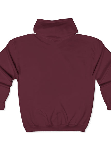 "Mom Strong (White embroidery)" Unisex Heavy Blend Full Zip Hooded Sweatshirt