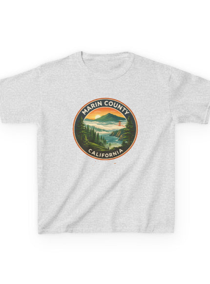 "Marin County, Above the Fog - no text" Kids Heavy Cotton Tee