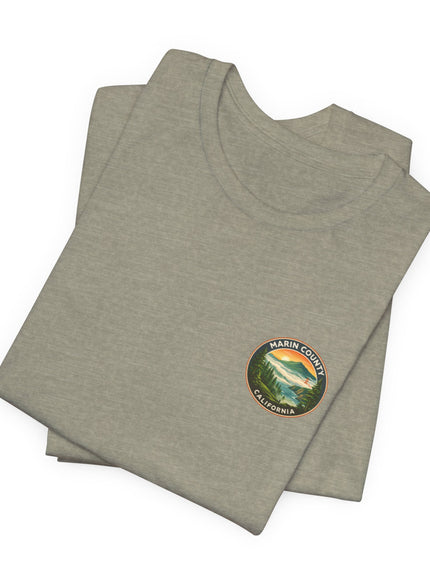 "Marin County - Above the Fog - No Text" (2-sided) Unisex Jersey Short Sleeve Tee