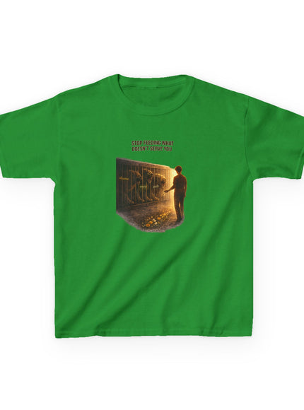 "Stop Feeding What Doesn't Serve You" Kids Heavy Cotton Tee