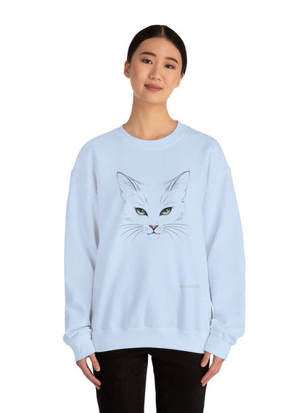 "Cat Face Sketch" Unisex Adult Sweatshirt