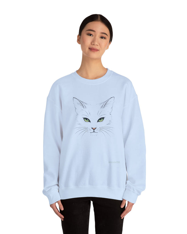 "Cat Face Sketch" Unisex Adult Sweatshirt