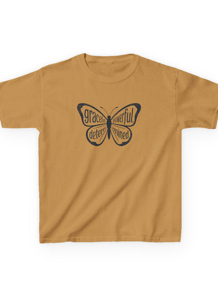 "Butterfly With Words" Kids Heavy Cotton Tee