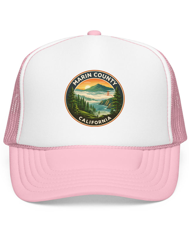 "Marin County, Above the Fog" Foam Trucker Hat
