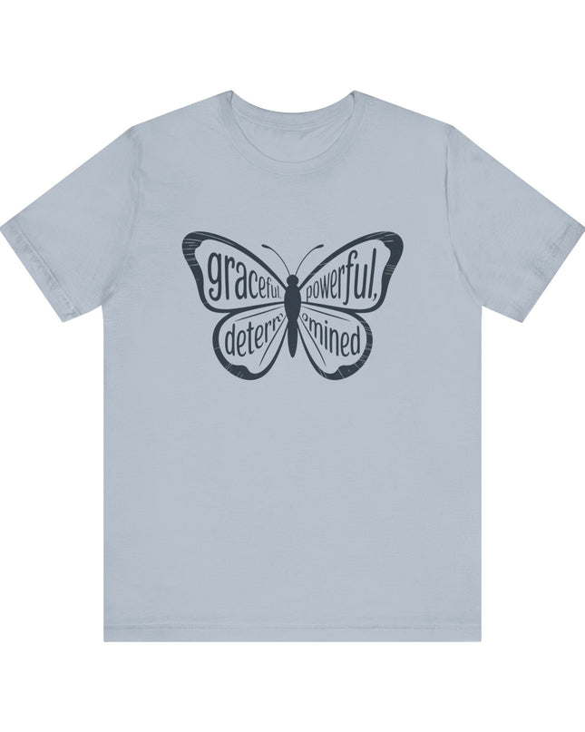"Butterfly with Words" Unisex Jersey Short Sleeve Tee