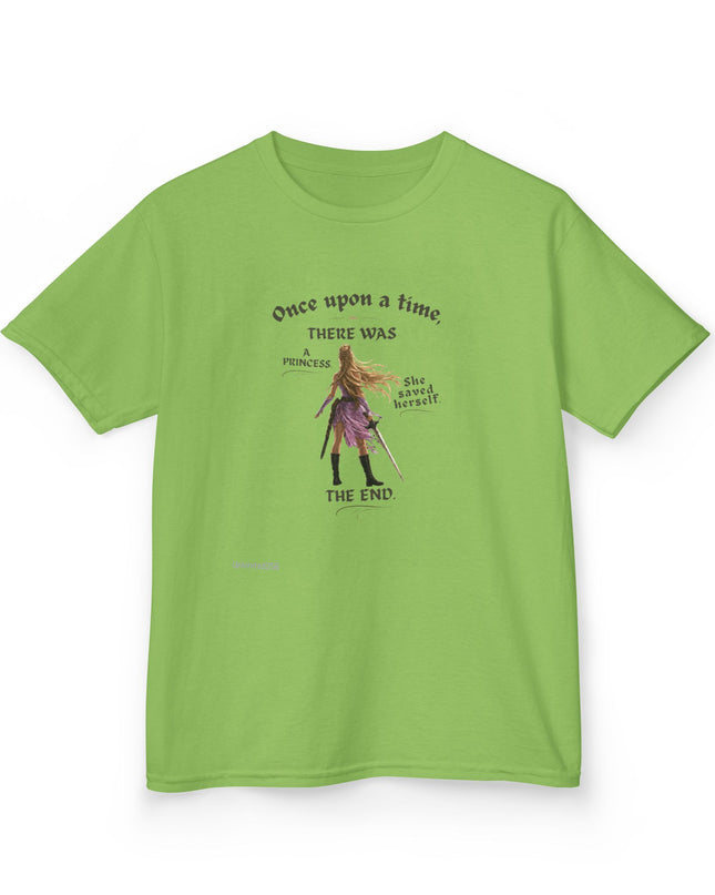 "She Saved Herself" Kids Heavy Cotton Tee