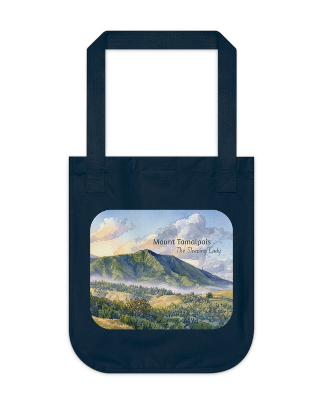 "Mount Tamalpais, the Sleeping Lady" Organic Canvas Tote Bag