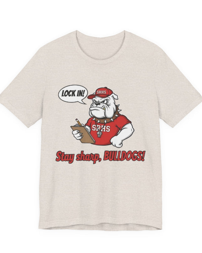 "Lock in, Stay Sharp" Unisex Jersey Short Sleeve Tee