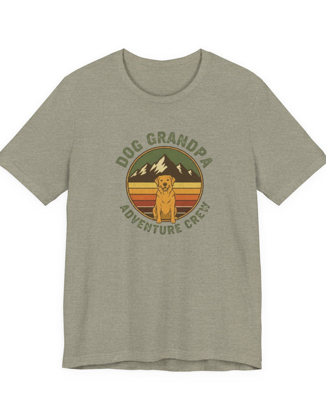 "Dog Grandpa Adventure Crew" Unisex Jersey Short Sleeve Tee