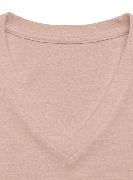 "Marin County, Above the Fog - no text" Women’s Relaxed Heather CVC V-Neck Tee