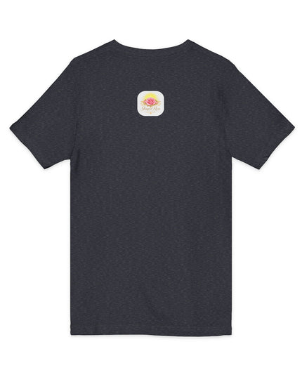 "Happy Valentine's Day" Unisex Jersey Short Sleeve V-Neck Tee