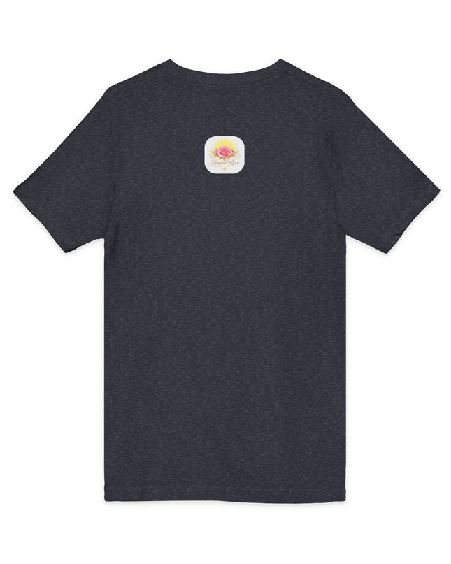 "Happy Valentine's Day" Unisex Jersey Short Sleeve V-Neck Tee