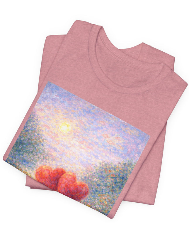 "Valentine's Day - Monet Style" Unisex Jersey Short Sleeve Tee