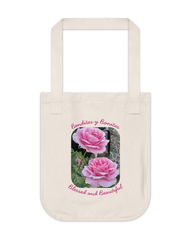 "Blessed and Beautiful" Organic Canvas Tote Bag