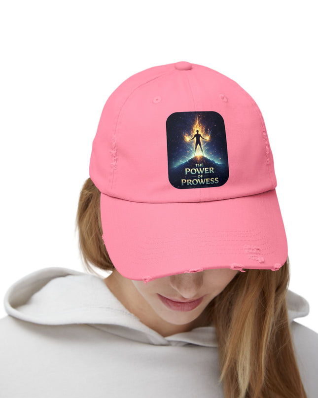 "The Power of Prowess" Unisex Distressed Cap