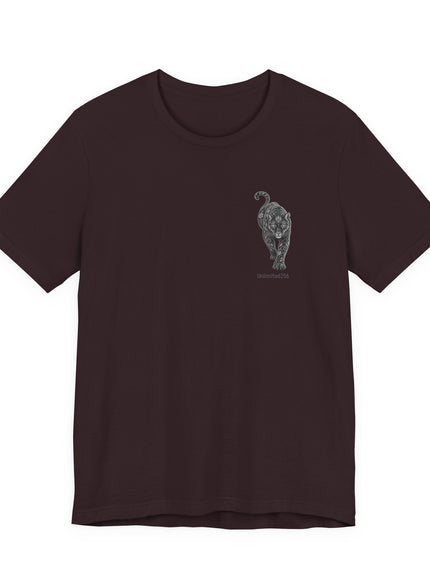 "B&W Panther Alebrije(2-sided)" Unisex Jersey Short Sleeve Tee