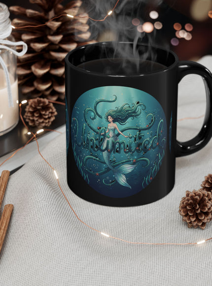 "Unlimited Mermaid" Black Mug (11oz, 15oz)